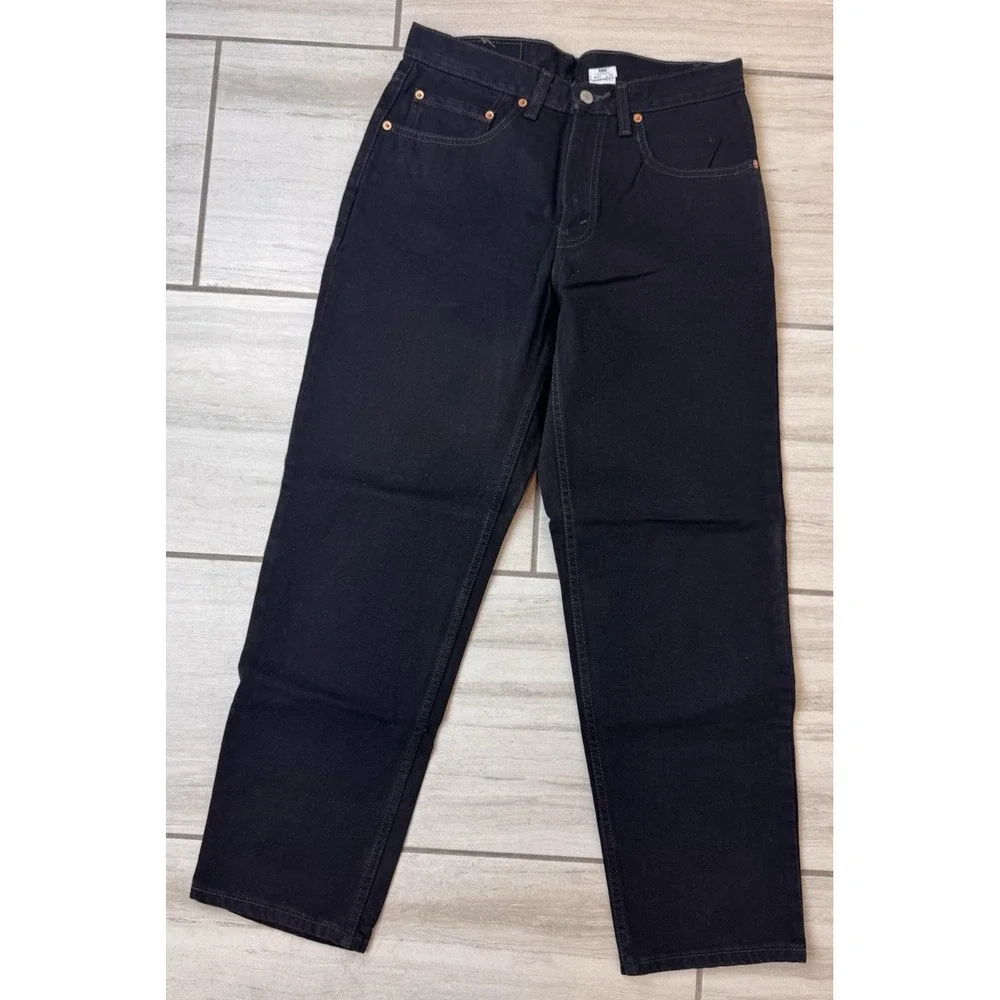 Levis 550‎ Relaxed Fit Straight Leg Vintage Denim Black Jeans Mens 32x30 Y2K